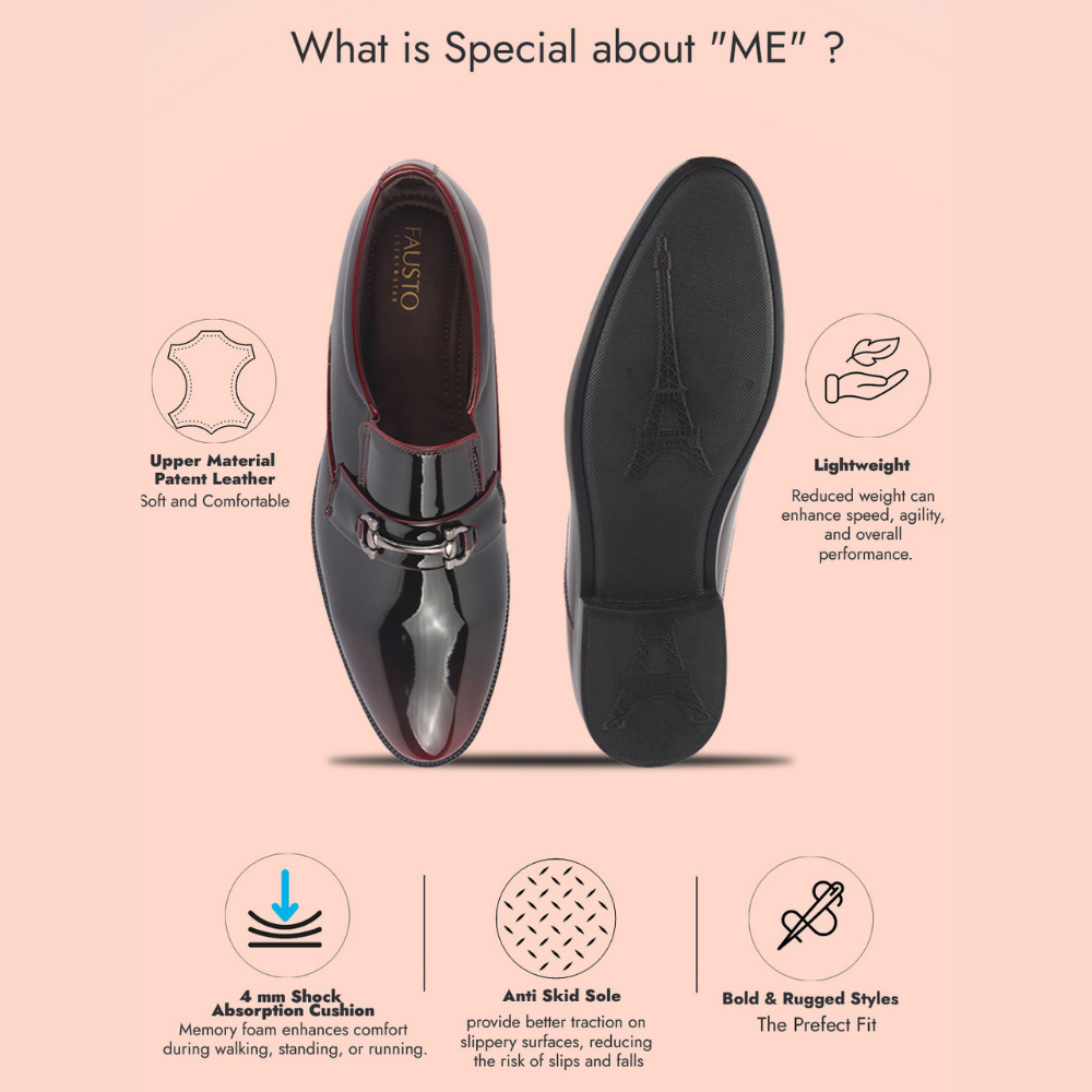 Men formal leather shoe